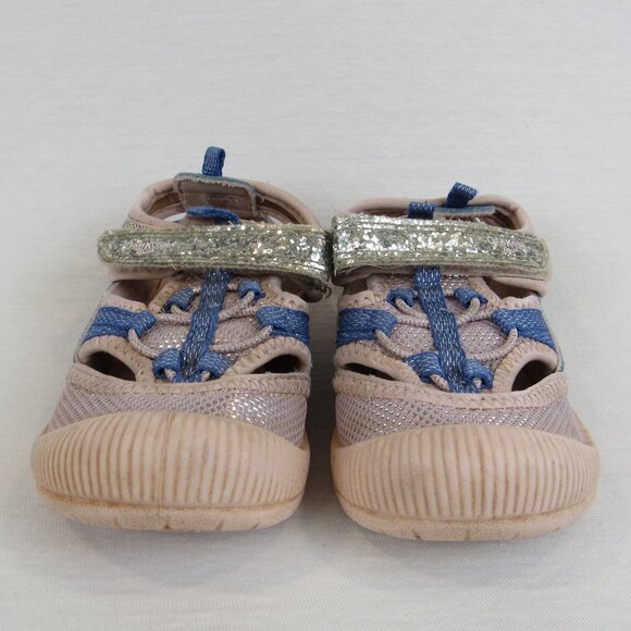 Oshkosh B Gosh Toddler Girl Sandals Shoes size 8M Bump Toe Sammie Periwinkle - Picture 1 of 14